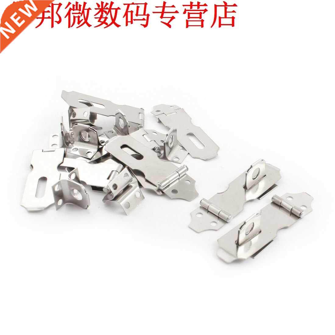 10 Sets Zilver Tone Kast Gates Hangslot Deurknoppen Security