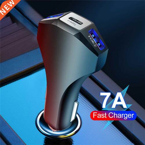 New QC .0 USB C Car Charger -Ports Quick .0 Fast Charger