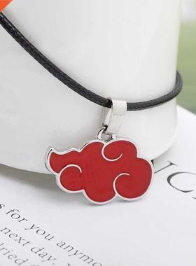 Red Cloud Pendant Necklace for Women Japanese Anime Accessor