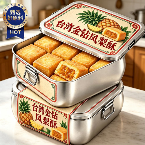 【老字号】正宗台湾纯手工凤梨酥