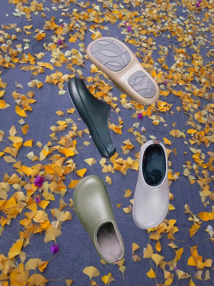 bisole防水防滑踩屎感保暖半拖