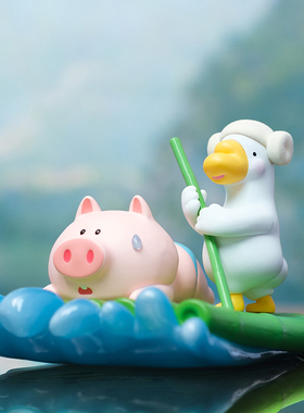 【X11】果小鹅vs嘟嘟猪暴走打卡小分队系列盲盒潮玩公仔玩具玩偶