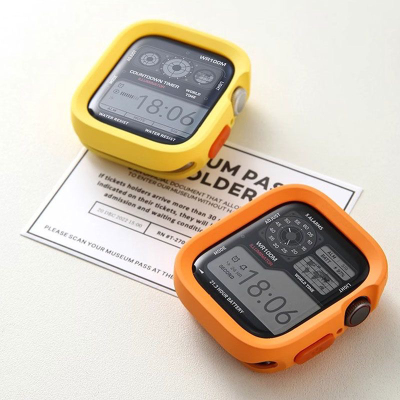 Apple iWatchs9手表保护套适用苹果Ultra2手表壳防摔硅胶一体全包