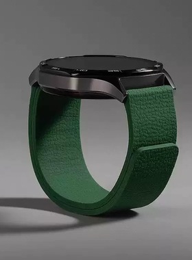 适用华为手表GT6Prowatch5硅胶表带gt2345荔枝纹磁吸运动腕带简约