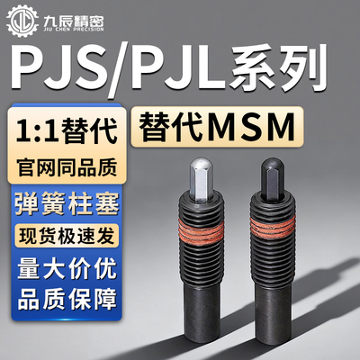 弹簧柱塞PJS/PJL3/4/5/6/8/10/12/16/20-1.5 2 3 4 5 10 15 20 30
