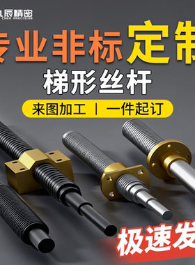梯形丝杆 T型丝杠 45钢 不锈钢正反牙螺杆 MTSBW MTSLW LHC02 12