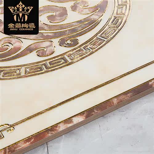地砖拼花瓷砖客厅入户玄关祥云拼图地板砖仿水刀拼花餐厅中式地砖