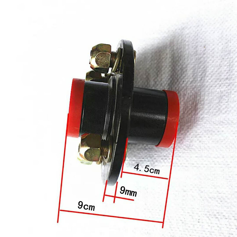 电动三轮车配件前轮前轴钢圈四孔互换毂互换器减震前轮连接通用