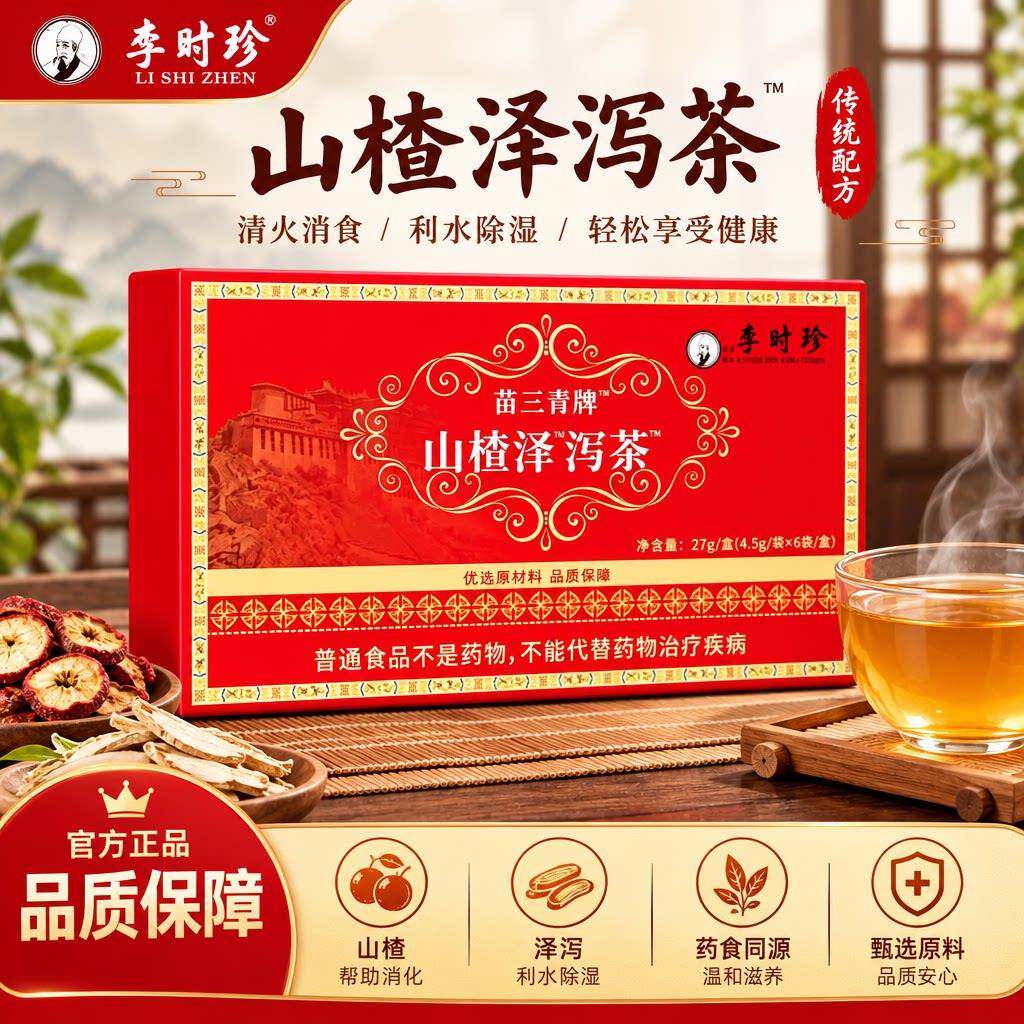 官方正品牌山楂茶泽泻茶苗三清元辅助降血软山楂茶泽泻茶2cd