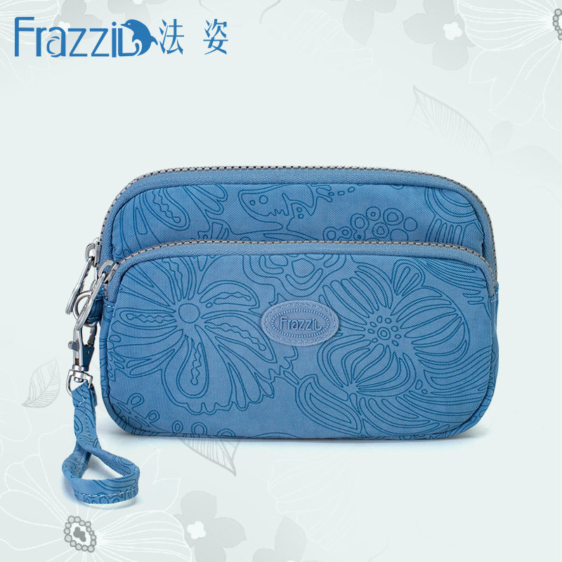 Frazzil/法姿手拿包女春夏新款潮洗水帆布小手拎包多隔层零钱女包,箱包皮具/热销女包/男包,手拿包,淘宝优惠券,粉丝福利购,淘宝优惠卷