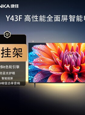 康佳43英寸Y43F新1级能效全面屏网络平板全高清液晶卧室电视420