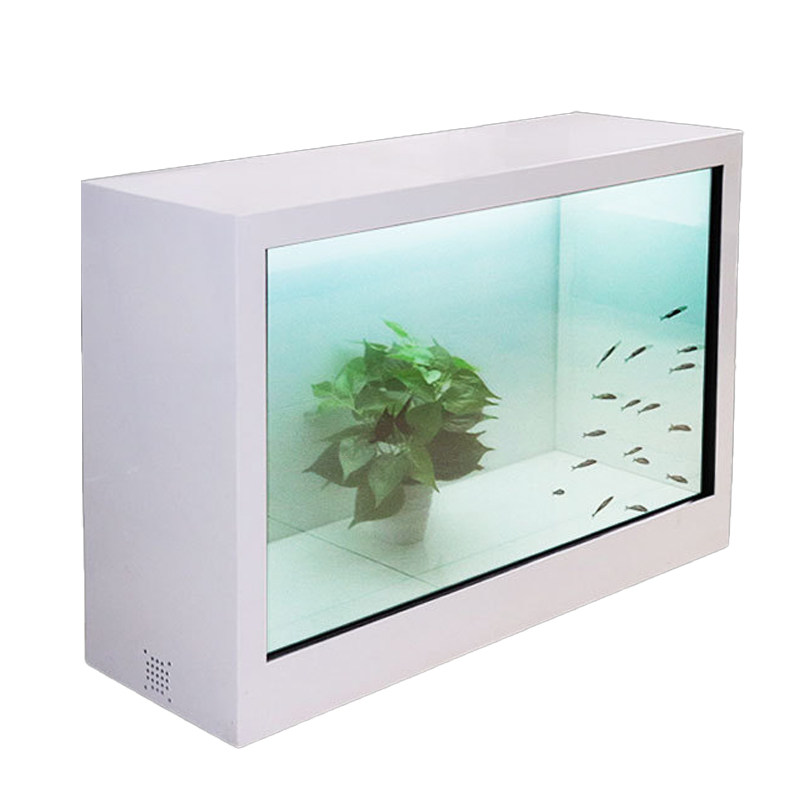 홀로그램 투명 LCD 디스플레이 캐비닛 3D 터치 스플라이싱 프로젝션 가상 대화형 멀티미디어 광고 기계 사용자 정의