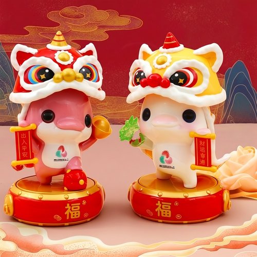 全运会国潮大湾鸡醒狮摆件狮来运转手办春节礼物喜庆家居摆件