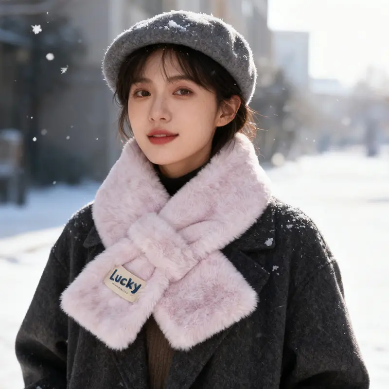 2025新款秋冬氛围感字母围巾女加绒加厚围脖百搭简约保暖围巾围脖,服饰配件/皮带/帽子/围巾,围巾/丝巾/披肩,淘宝优惠券,粉丝福利购,淘宝优惠卷