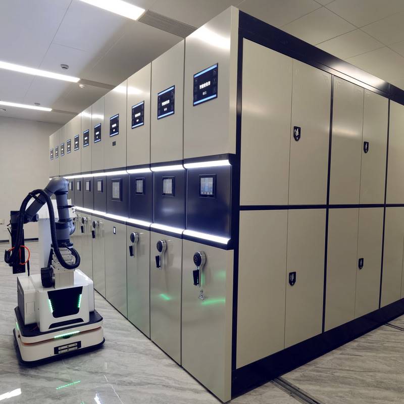 智能档案密集架电动导轨资料文件柜财务凭证柜手摇移动式货架钢制