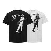 noE whateve noEmosen K吉他手标语印花SORONA260G冰感短袖