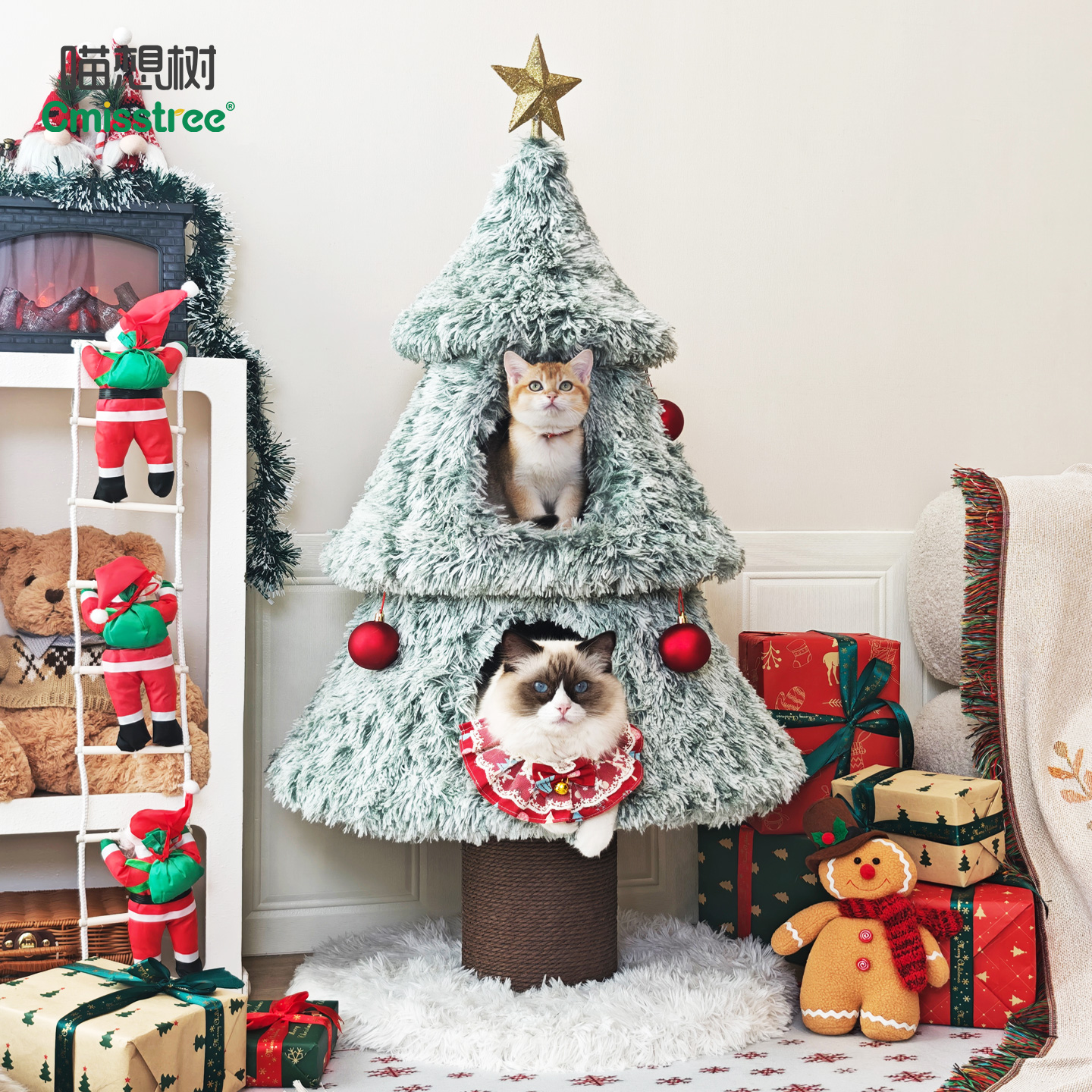 【圣诞限定】喵想树圣诞树猫爬架