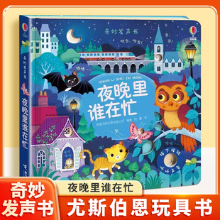 手指点读书 宝宝触摸有声书 立体发声书 绘本 奇妙发声书 3岁幼儿启蒙早教书精装 夜晚里谁在忙发声书全系任选古典音乐发声书