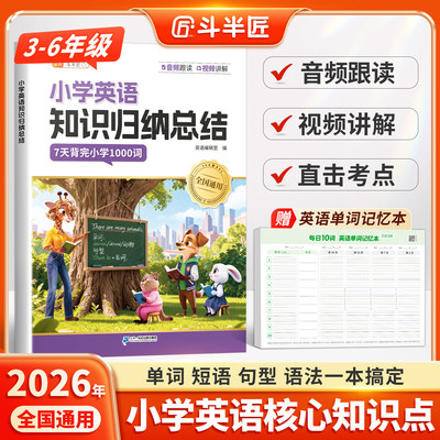 小学英语核心知识点归纳总结