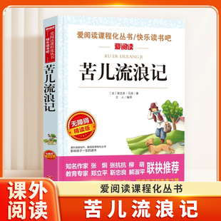 爱阅读课程化丛书名著语文课外读物 社原著正版 苦儿流浪记完整版 无障碍精读儿童文学系列小学生课外阅读书小学三四五六年级天地出版