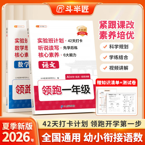 幼小衔接教材全套领跑预备一年级
