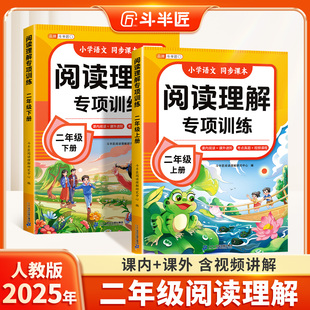 法答题技巧课外强化训练同步练习册每日一练阅读真题60篇 上册小学语文阅读理解专项训练书公式 2025新版 阅读理解二年级上册人教版