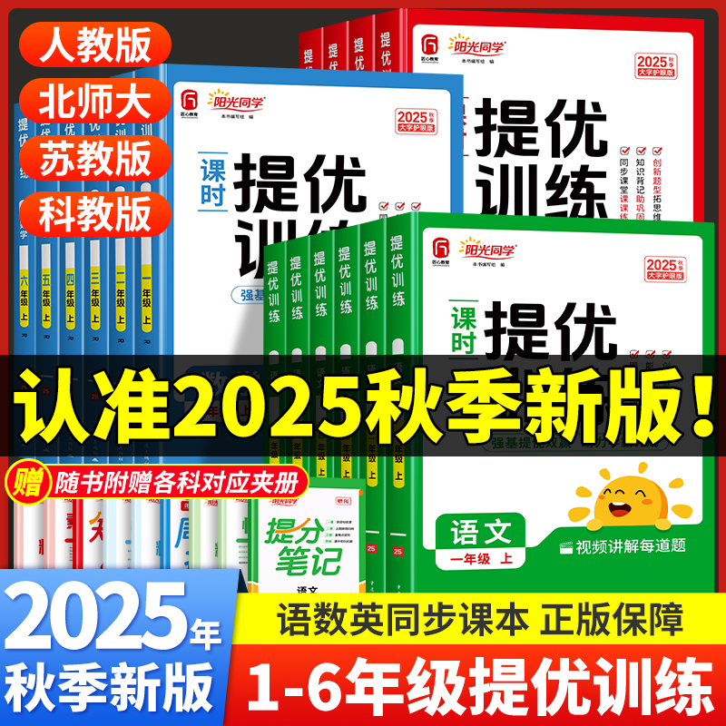 版本齐全2025阳光同学提优训练