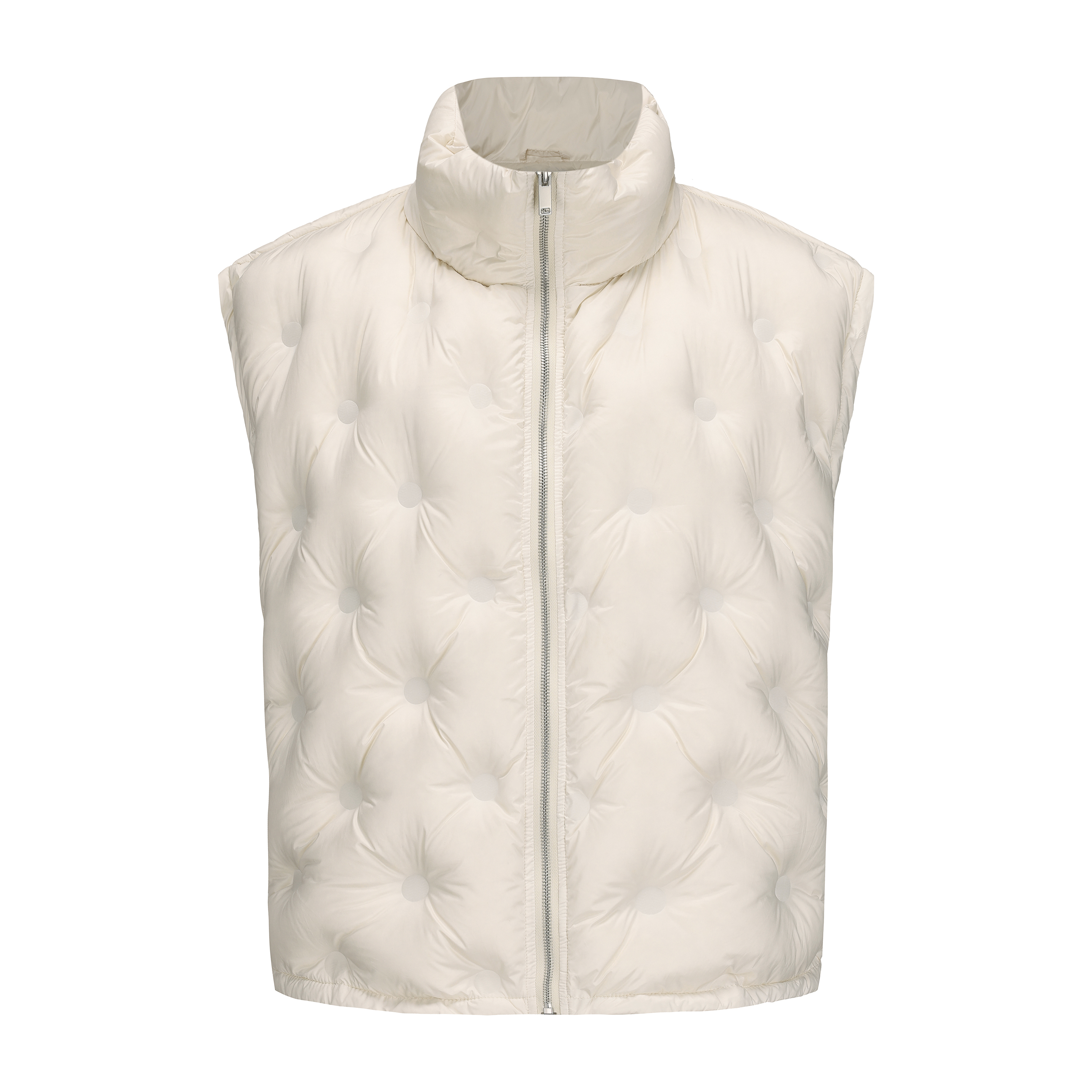 VANN VALRENCE高领90白鸭绒轻薄零压感保暖马甲背心外套羽绒服