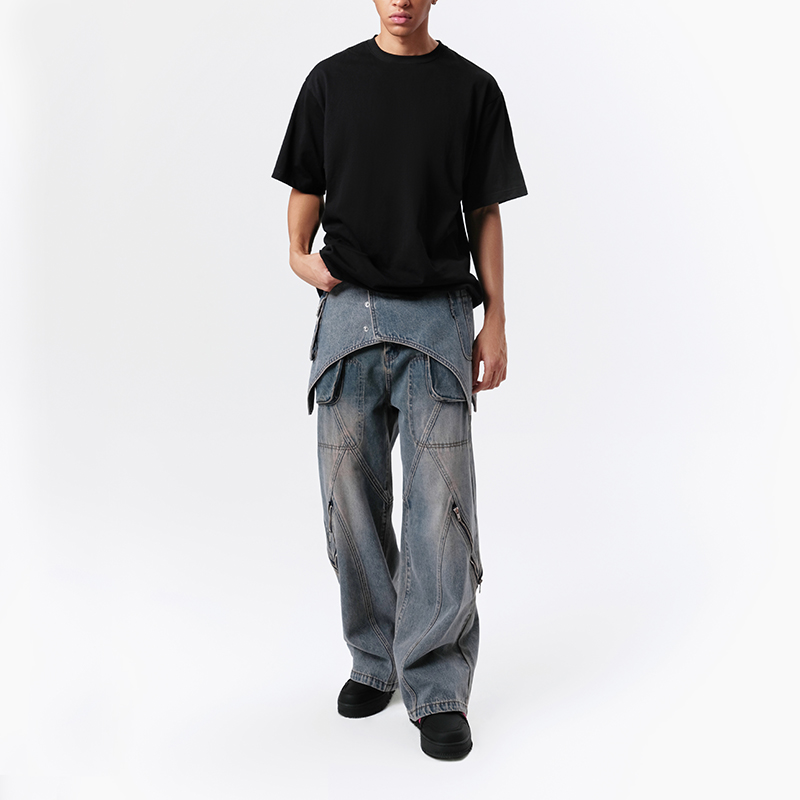 【宋亚轩同款】设计感解构牛仔裤