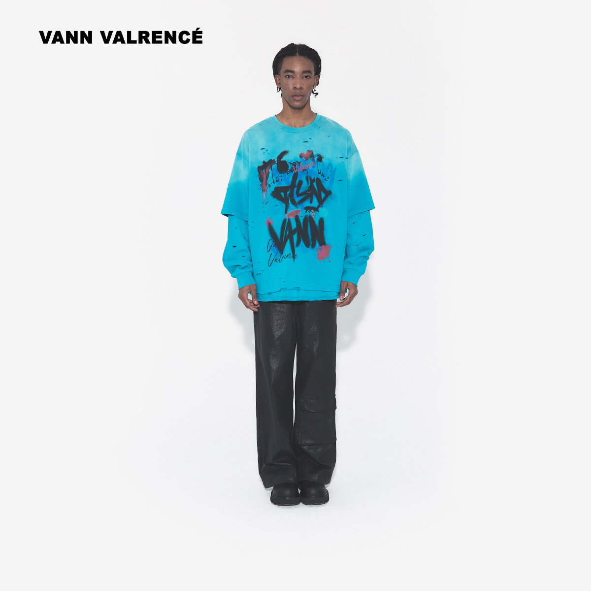 【汪苏泷同款】原创破洞圆领卫衣