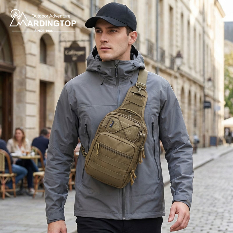 Mardingtop户外战术机能edc斜挎背包男士军迷多功能收纳单肩包