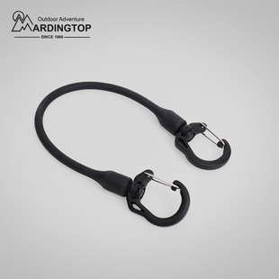 户外战术D扣织带扣具弹力捆绑绳应急伞绳背包防雨罩快速反应插条