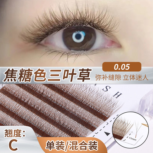 纽赞水貂绒焦糖三叶草不散根直销