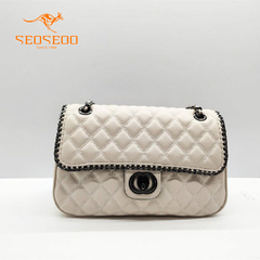 SEOSEOO/九州袋鼠女包正品2025新款时尚链条菱格包单肩斜挎791715