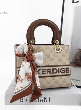 PECKER DIGE女包正品2025新款商场同款戴妃包手提包轻奢单肩2955