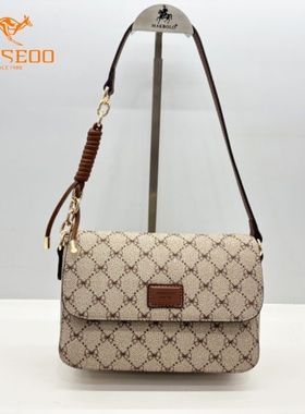 SEOSEOO九州袋鼠女包正品2025新款商场同款小方包单肩斜挎包78646