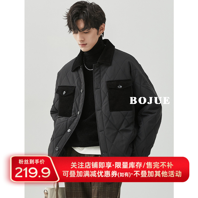 加厚棉衣伯爵卓尔绗缝秋冬菱形格