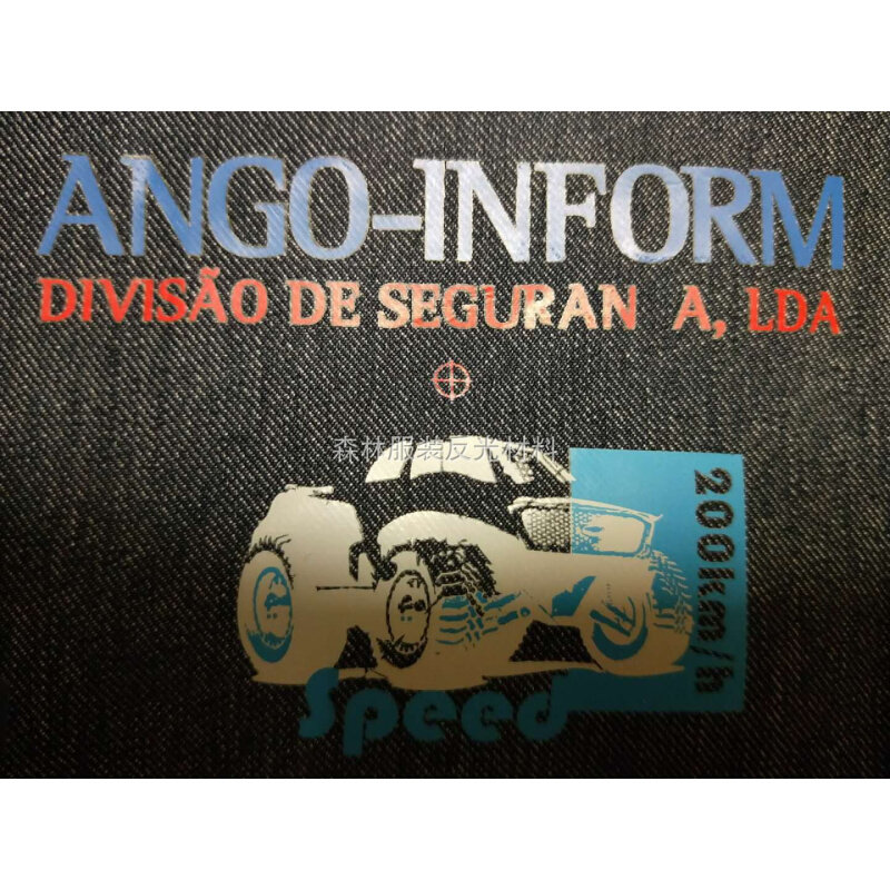 订制反光标热转移印花热转印服装商标logo洗水唛彩色烫画厚板标