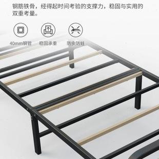 瑞仕达折叠床单人床家用1m1.2米加固铁架硬板出租屋折叠便携小床