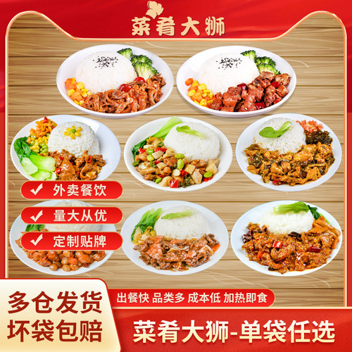 菜肴大狮速食商用外卖快餐料理包