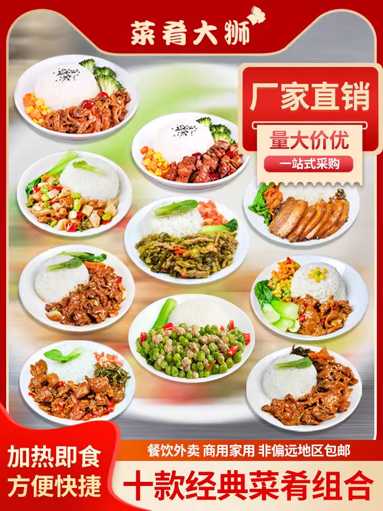 菜肴大狮十款组合1860克冷冻料理包速食食品预制菜半成品外卖快餐