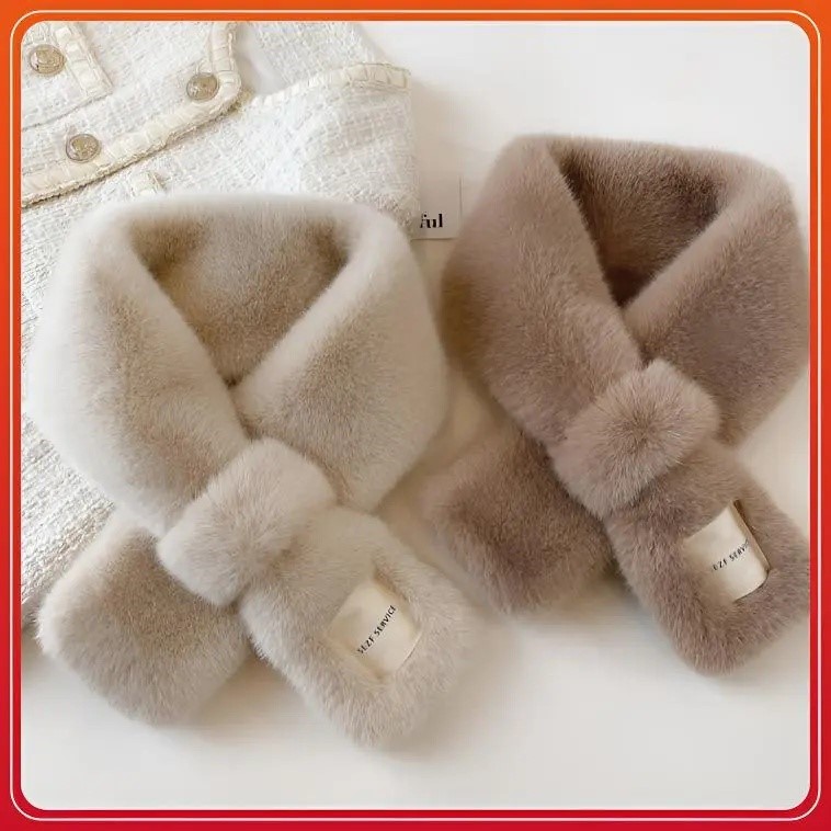 网红保暖围脖套护颈小围巾女秋冬