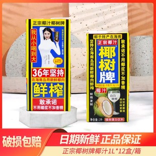 椰树1L椰汁正宗椰树牌海南特产植物蛋白椰奶椰子汁饮料1000ml*2盒