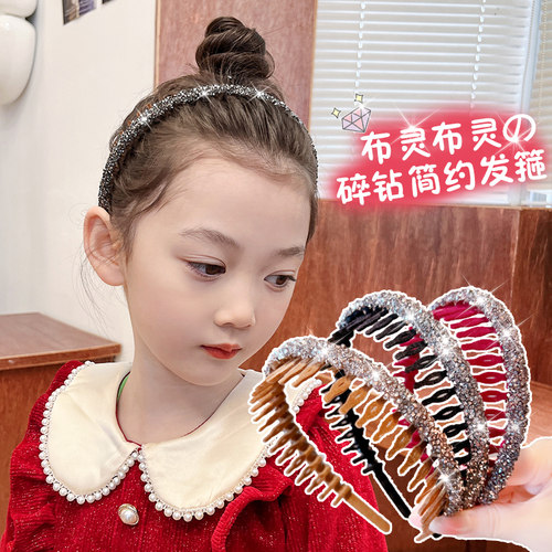 儿童带齿防滑发箍不勒头小女孩前