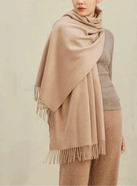 老粉无数次回购的男女款纯色披肩围巾，今晚炸！长200×宽70