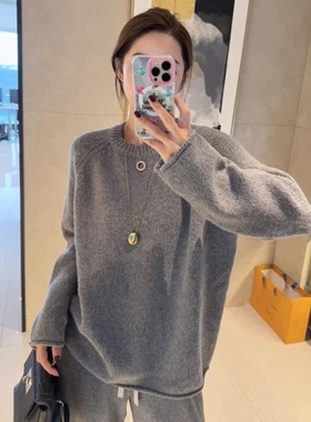 加厚元宝针羊绒慵懒风套头衫！少量库存！特价出