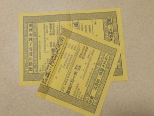 高清印刷 受生 阴阳凭填受生合同证明阴阳 黄纸A3各一张/套