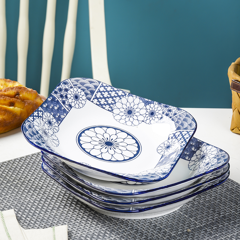 4个如意盘创意简约微波炉盘子