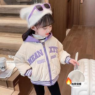 宝宝秋冬棒球服穿两面冬装 正品 女童外套加厚新款 儿童洋气冬季 夹棉