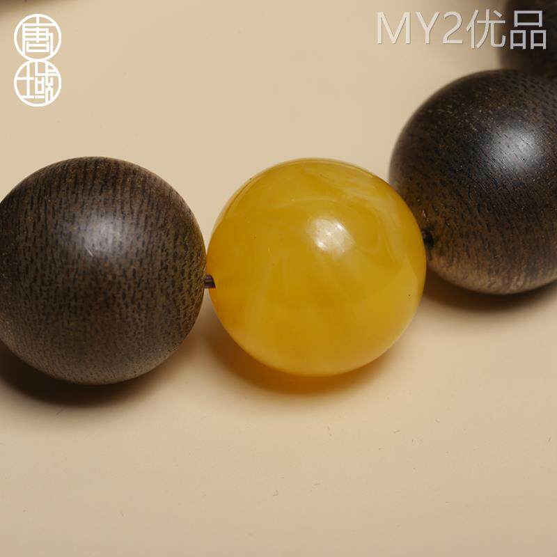 唐域正宗越南芽庄沉香手串蜜蜡翡翠老料天然佛珠手链保真男女念珠